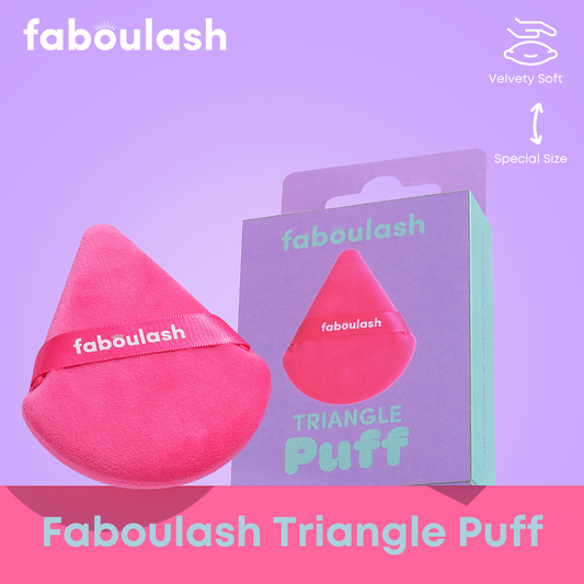 Faboulash Triangle Puff (Large Velour Powder Puff)