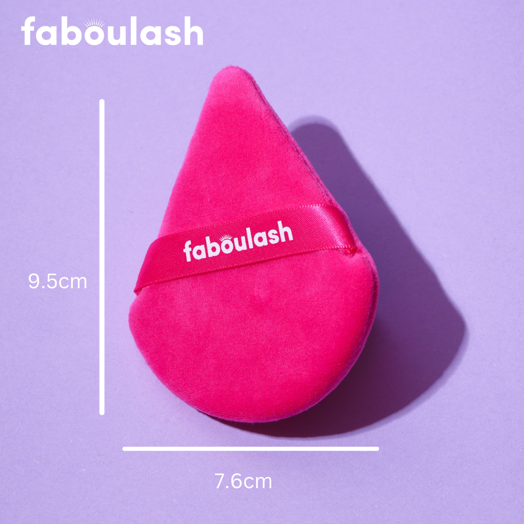 Faboulash Triangle Puff (Large Velour Powder Puff)