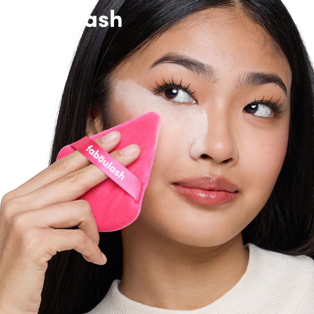 Faboulash Triangle Puff (Large Velour Powder Puff)