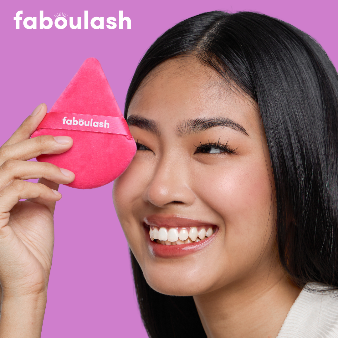 Faboulash Triangle Puff (Large Velour Powder Puff)
