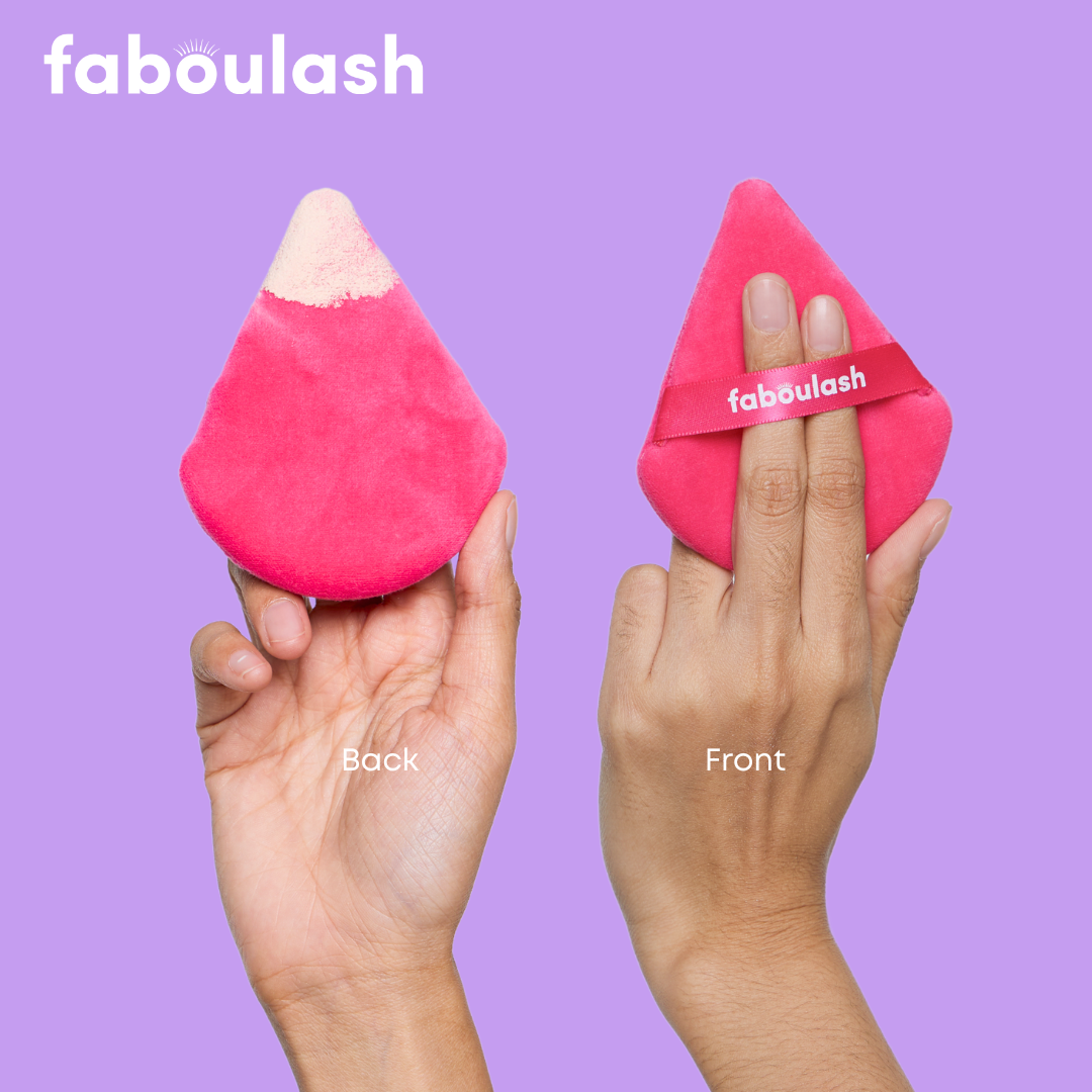 Faboulash Triangle Puff (Large Velour Powder Puff)