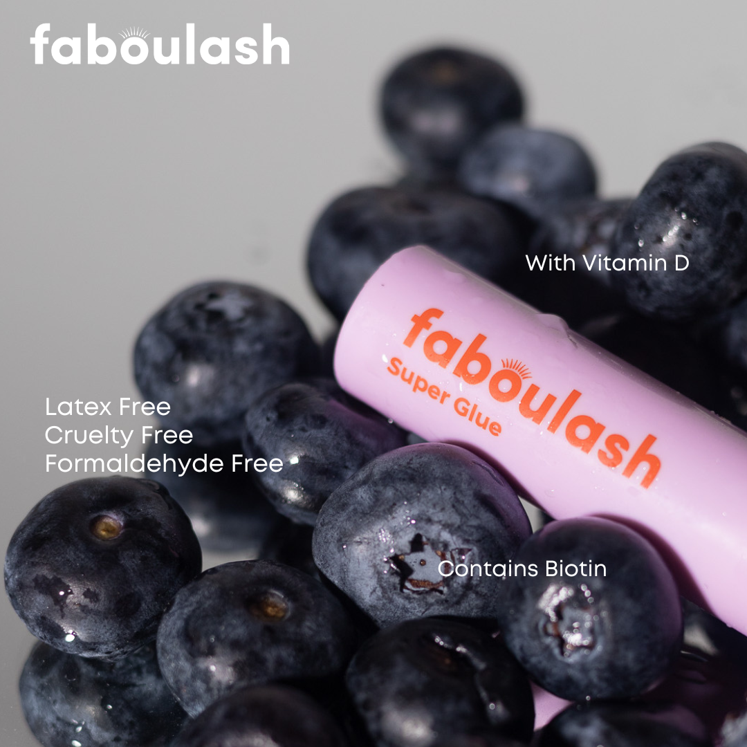 Faboulash Super Glue Eyelash Adhesive Infused with Blueberry Extract 9G